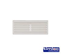Timloc Internal Louvre Grille Vent with Flyscreen 9x3 White Plastic