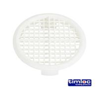 Push In Soffit Vent 70mm Diameter White (Pack of 10)