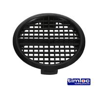 TIMCO Black Timloc Push-in Soffit Vents Pack of 10
