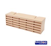 TIMCO Timloc Buff Plastic Airbricks - Pack of 20