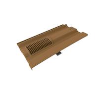 Timloc Mini Castellated Tile Vent 230mm x 87mm x 391mm (Brown)