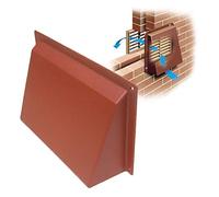 Timloc Terracotta Hooded Cowl 9" x 6" Vent Cover for Air Bricks Grilles Extractors