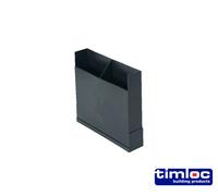 Timloc Vertical Extension for Underfloor Vent 150mm (1204) - Black