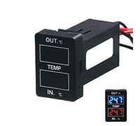 Timloon TNW-1 Car Internal and External Temperature Display, Celsius, Dual Sensors, Toyota Compatible