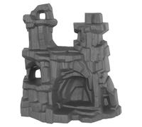 TimMee Battle Mountain Scenery - Dark Gray Figure Display & Play Terrain US Made
