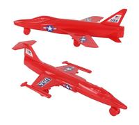 TimMee Plastic Army Men Cold War Fighter Jets - Red Airplanes Made in USA