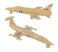TimMee Plastic Army Men Cold War Fighter Jets - Tan Airplanes Made in USA