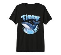 Timmy The Baltic Whale: Cute Humpback Whale Comic Design Premium T-Shirt