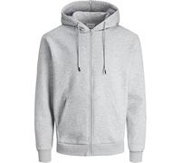 TIMMY'S COLLECTION Mens Full Zip Up Plain Hooded Sweatshirt Hoodie Adult Fleece Zipper Hoody Top UK (UK, Alpha, 4XL, Regular, Regular, Grey)