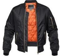TIMMY'S COLLECTION Mens MA1 Jacket Army Pilot Biker Bomber Combat (UK, Alpha, 4XL, Regular, Regular, BLACK)