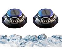 Timnamy Car Defroster and Heater - Electromagnetic Molecular Interference Antifreeze Snow Removal Instrument (Black-2pcs)