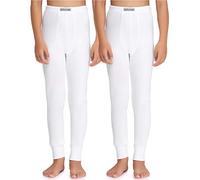 Timone Boy's Long Johns TI30-128 ((2 Pack) White, 152)