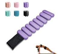 TIMOOU Ankle Weights for Women Men, Adjustable Wrist Weighted Bracelet for Home Gym Workout, Walking, Running, Travel, Pilate, Yoga, Exercise,Barre,Strength Training. Set of 2 (1Lb Each) Purple