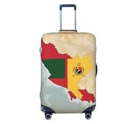 Timor-Leste Flag Map02 Print Travel Luggage Cover Suitcase Cover Protector Suitcase Washable Baggage Covers Anti-Scratch