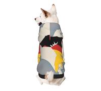 Timor-Leste Location Map With A Sun Print Small Dogs Warm Hoodie, Soft And Breathable Sweatshirt, Easy To Wear Jumper For Winter And Fall, Cold Weather Hooded Coat Pullover