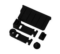 Timorn 5 in 1 Black Silicone Anti-dust Plug Earphone jack Charging Dock Dust Proof Protector Cap Kit for New 3DS XL / 3DS / 2DS (2 Sets)