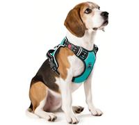 Timos No Pull Dog Harness Neck Release Reflective 3 Adjustable Snap Buckles No Choke Pet Vest with 2 Leash Clips Soft Padded Handle Training Control for Small Medium Large Dogs
