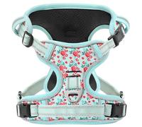 Timos No Pull Dog Harness Neck Release Reflective 3 Adjustable Snap Buckles No Choke Pet Vest with 2 Leash Clips Soft Padded Handle Training Control for Small Medium Large Dogs