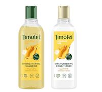 Timotei Precious Oils Strengthening Shampoo & Conditioner Set - Argan Oil & Jasmine Extract - Nourishing, Plant-Based, 100% Recycled Bottle - 2 x 300ml