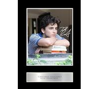 Timothee Chalamet Elio Pearlman Pre Printed Signature Signed Mounted Photo Display #1 Printed Autograph Picture 10x8 Inch Mount