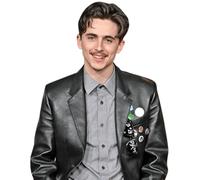 Timothée Chalamet (Leather Jacket) Half Body Buddy Cutout