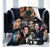 Timothee Star Chalamet Collage Flannel Blanket Lightweight Cozy Bed Blankets Soft Throw Blanket Fit Couch Sofa Suitable for All Season 40"x30"