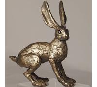 Timothy Hare on all fours Bronze sculpture 16cm - sculptor Thomas Meadows