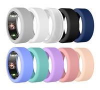 TiMOVO 10Pack Ring Cover Compatible with Ring Gen 4/Gen 3, Anti-scratch elastic silicone case for women men, Size S Colorfu
