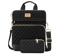 TiMOVO 13 Inch Tablet Sleeve Bag with Shoulder Strap for MacBook Air, MacBook Neo, iPad Air 13" M3 2025, iPad Pro 13"/12.9", Galaxy Tab S9 Plus/S10+/S9 FE+, Remarkable Paper Pro 11.8", Black