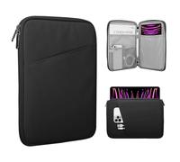 TiMOVO 13 Inch Tablet Sleeve with Pocket, Black | For iPad Air 13" M3 2025, iPad Pro 13"/12.9", Galaxy Tab S9/S10 Plus/S9 FE+ 12.4", Remarkable Paper Pro 11.8"