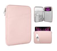 TiMOVO 13 Inch Tablet Sleeve with Pocket for MacBook Air, MacBook Neo, iPad Air 13" M3 2025, iPad Pro 13"/12.9", Galaxy Tab S9/S10 Plus/S9 FE+ 12.4", Remarkable Paper Pro 11.8", Pink