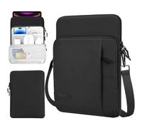 TiMOVO 13 Inch Tablet Sleeve with Shoulder Strap for iPad Air 13" M3 2025, iPad Pro 13"/12.9", Galaxy Tab S9 Plus/S10+/S10 Plus/S9 FE+/S9 FE Plus 12.4", Remarkable Paper Pro 11.8", Black
