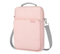 TiMOVO 15 Inch Laptop Sleeve for MacBook Air 15, Pro 14, Pink | Fits Dell XPS 14, Surface Laptop 7/6/5/4; Equipped With Handle & Detachable Shoulder Strap