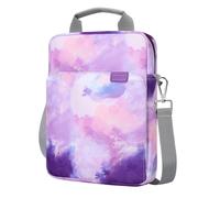 TiMOVO 15 Inch Laptop Sleeve for MacBook Air 15, Pro 14, Watercolor Purple | Fits Dell XPS 14, Surface Laptop 7/6/5/4; Equipped With Handle & Detachable Shoulder Strap