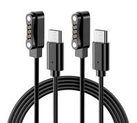 TiMOVO 2 Pack Charger Compatible with PLAUD Note Pro AI Voice Recorder | 3.3ft USB-C Magnetic Charging Cable Cord, Plaid Charger Replacement for PLAUD Note
