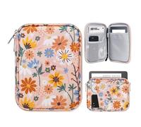 TiMOVO 6-7 Inch Tablet Sleeve for All-New Kindle 2022/10th Gen 2019 /Kindle Paperwhite 11th Gen 2021/Kindle Oasis E-Reader, Protective Case with Pocket for Kindle (8th Gen, 2016), Yellow Flower