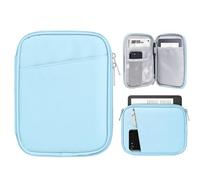 TiMOVO 6-7 Inch Tablet Sleeve for eReader Book Paperwhite/Colorsoft Signature Edition, Protective Sleeve Cover Case with Pocket for E-Reader/Oasis & Kobo Devices, Baby Blue