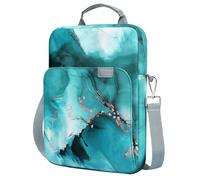 TiMOVO 9-11" Tablet Sleeve Bag Carrying Case with Strap, Cloud Peacock Blue