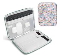 TiMOVO 9-11" Tablet Sleeve Bag for iPad 11-inch A16 2025, iPad 10.9"/10.2"| Air 11 Inch/5th/4th Gen. 10.9", Galaxy Tab A9+/A11Plus 11", Protective Bag with Pockets, Flowers