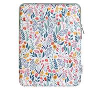TiMOVO 9-11" Tablet Sleeve Bag for iPad 11-inch A16 2025, iPad 10.9"/10.2"| Air 11 Inch/5th/4th Gen. 10.9", Galaxy Tab A9+/A11Plus 11", Protective Bag Fit Smart Keyboard, Flowers