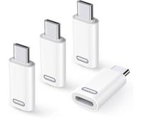 TiMOVO Adapter for Lightning to USB C Adapter, 4 Pack Lightn-ing Female to USB C Male Adapter Converter 35W Fast PD Charger & Data Transfe for iPhone 15/16/Pro/Pro Max/Plus,iPad Pro/Air USB-C Adapter