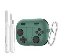 TiMOVO Case for AirPods Pro 3 (2025), Classic Cool Game Console Design, Shock-Proof Soft Silicone Protective Cover for Apple AirPod Pro 3rd Generation with Keychain & Cleaning Kit, Green