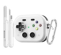 TiMOVO Case for AirPods Pro 3 (2025) with Secure Lock Clip, White