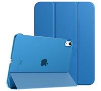 TiMOVO Case for iPad (A16) 11th Generation 11 Inch 2025/iPad 10th Generation 10.9 Inch 2022, Slim Stand Cover with Hard Translucent Back, Support Touch ID, Auto Wake/Sleep, Gentian Blue
