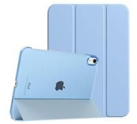 TiMOVO Case for iPad 10th Generation 2022, Slim Stand Cover for iPad 10.9 inch, Auto Wake/Sleep Smart Folio with Hard PC Translucent Back Shell Fit iPad 10 Protective Case, Sunny Sky Blue