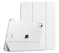 TiMOVO Case for iPad (A16) 11th Generation 11 Inch 2025/iPad 10th Generation 10.9 Inch 2022, Slim Stand Cover with Hard Translucent Back, Support Touch ID, Auto Wake/Sleep, White