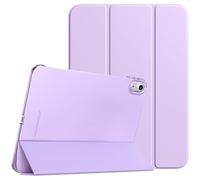 TiMOVO Case for iPad (A16) 11th Generation 11 Inch 2025/iPad 10th Generation 10.9 Inch 2022, Slim Stand Cover with Hard Translucent Back, Support Touch ID, Auto Wake/Sleep, Taro Purple