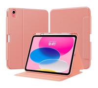 TiMOVO Case for iPad (A16) 11th Generation 11 Inch 2025, iPad 10th Generation 10.9 inch 2022 with Pencil Holder, Protective Folio Stand Cover, Multi-Angle Viewing, Apricot Pink