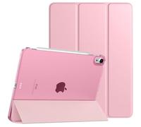 TiMOVO Case for iPad Air 11" M4/M3/M2, Air 5th/4th Gen 10.9", Nosegay Pink | Slim Stand, Hard Translucent Back Cover, Support Touch ID, Auto Wake/Sleep