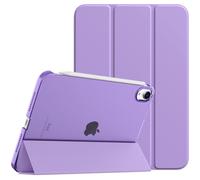 TiMOVO Case for iPad Mini 7 A17 Pro 8.3-inch 2024, iPad Mini 6th Generation Case, Slim Translucent Hard Back Folio Cover Support Touch ID & Apple Pencil Charging, Auto Wake/Sleep, Lilac
